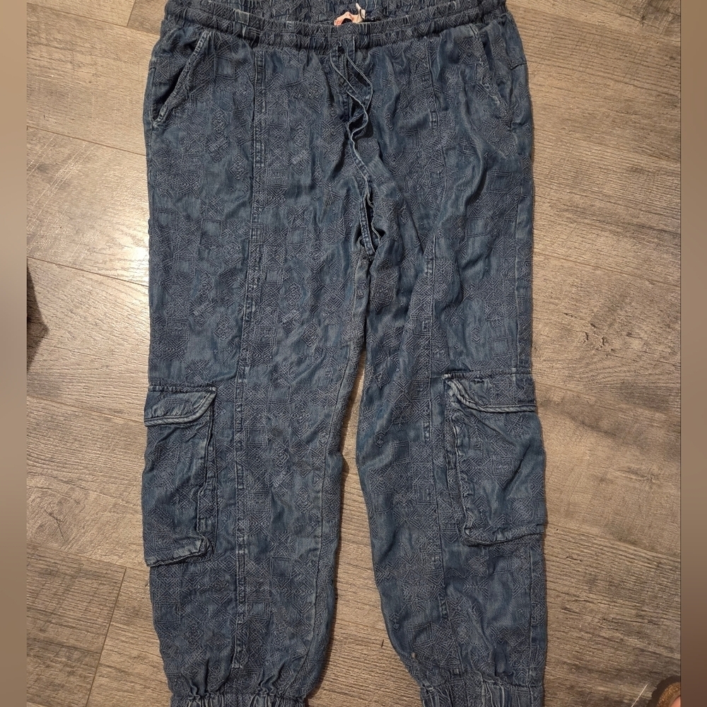 Johnny Was Blue Cargo Jumpsuit - Picture 2 of 6